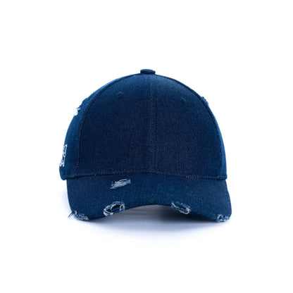 Distressed Denim Cap – Vintage Washed Streetwear Baseball Hat